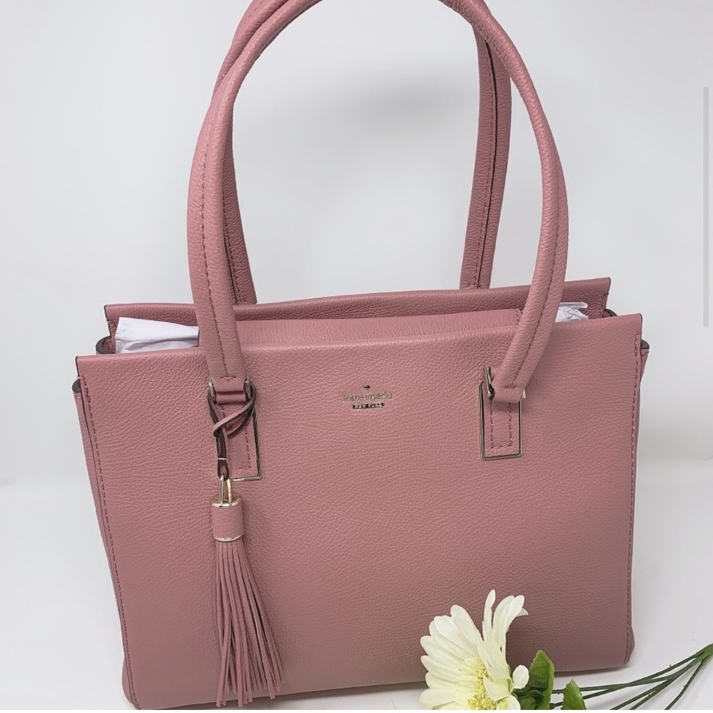Kate Spade Pink Leather Tote Bag